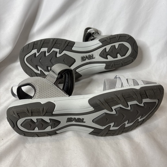 Teva Women's 9.5 Tirra CT Plaza Sandals Closed Toe Gray Hook & Loop Hiking - Picture 6 of 10